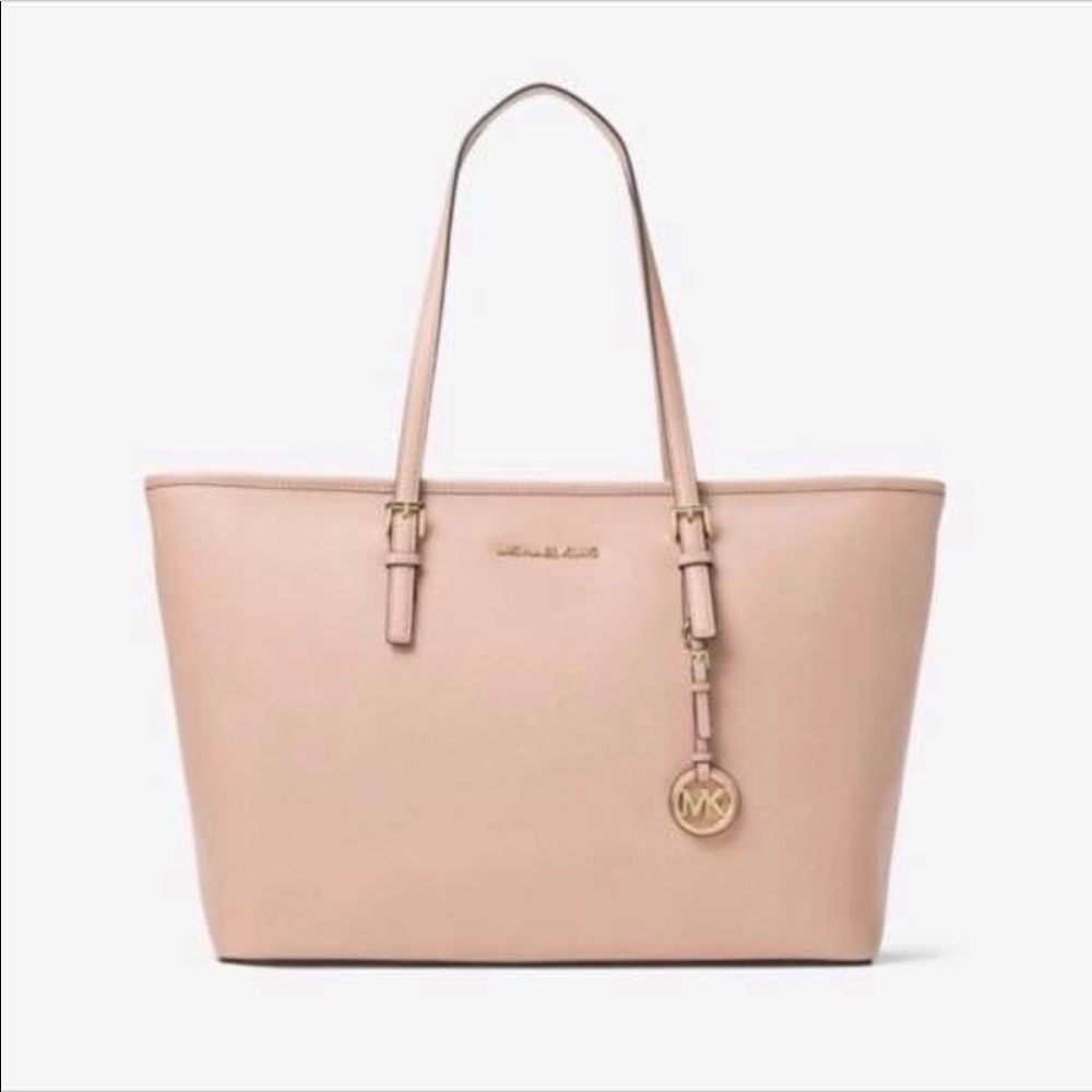 Micheal Kors Large Jet Set Travel Saffiano Bag